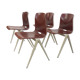 Lot of 4 vintage chairs Galvanitas S22 in the Netherlands