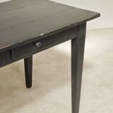 Large black farmhouse table 1950
