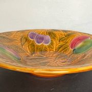 Coupe à fruits en barbotine de Sarreguemines