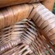 Vintage rattan chest of drawers