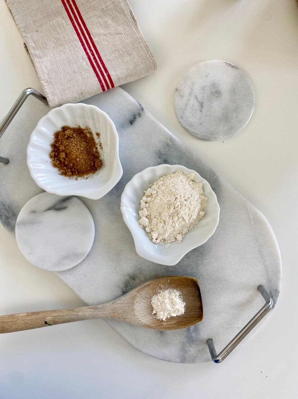 Vintage marble serving top