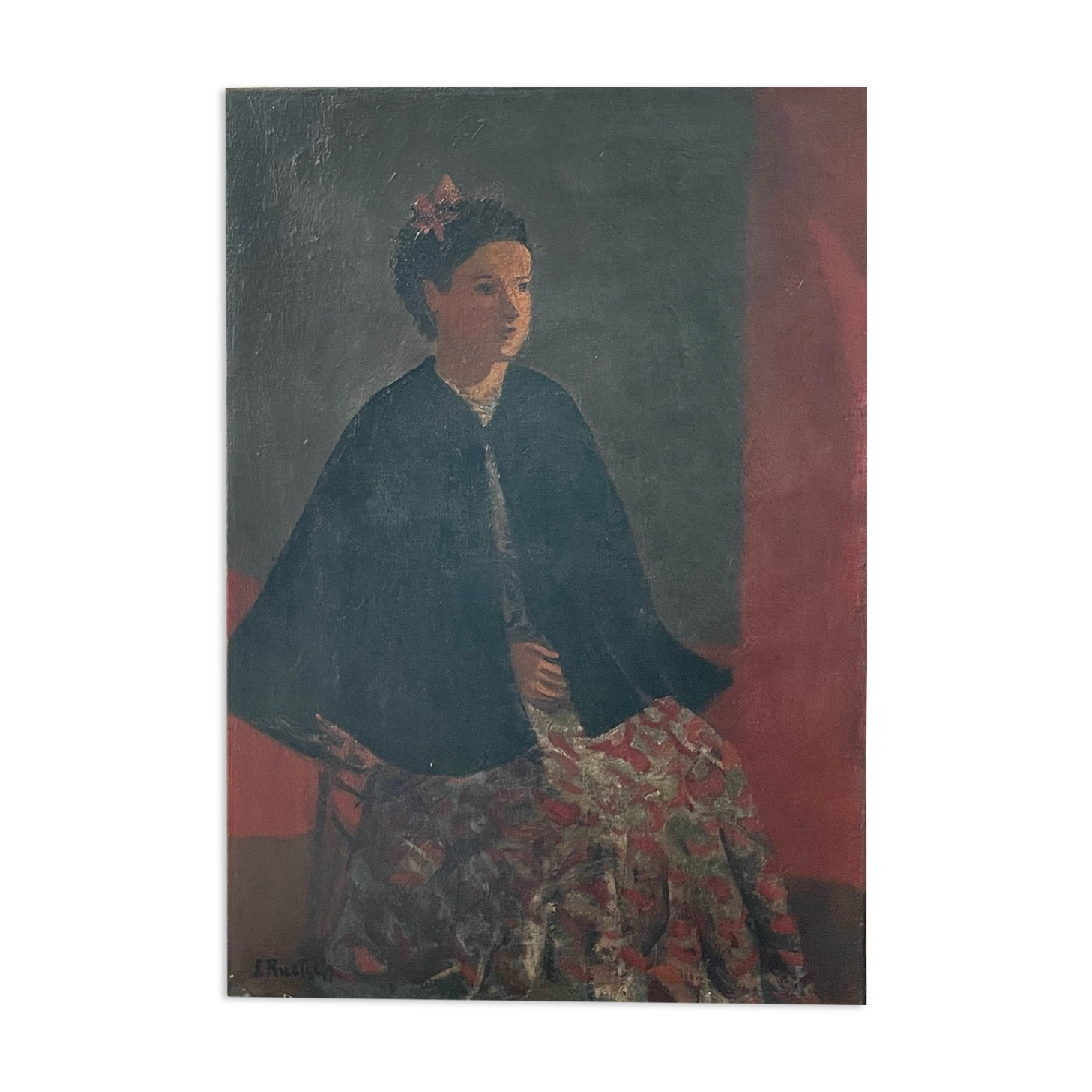 Tableau femme assise