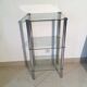 70s metal and glass shelf