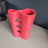 Vintage 60's matte red vase