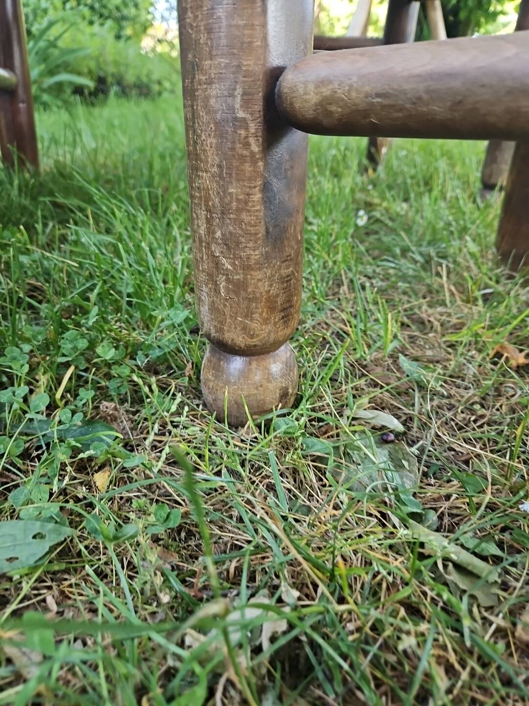 4 Charles Dudouyt designer straw chairs 40-50-60