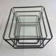 Lot of 3 vintage 1970s design nesting coffee tables by Max Sauze.