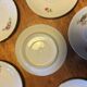 Set of 6 antique porcelain saucers