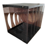 Space Age Plexiglas Record Rack