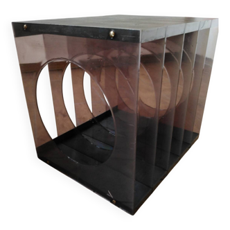 Space Age Plexiglas Record Rack
