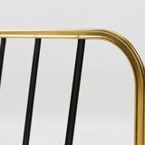 Mid-century coat rack in gold and black aluminium, Belgium 1960s