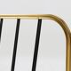 Porte-manteau mid-century en aluminium doré et noir, Belgique années 1960
