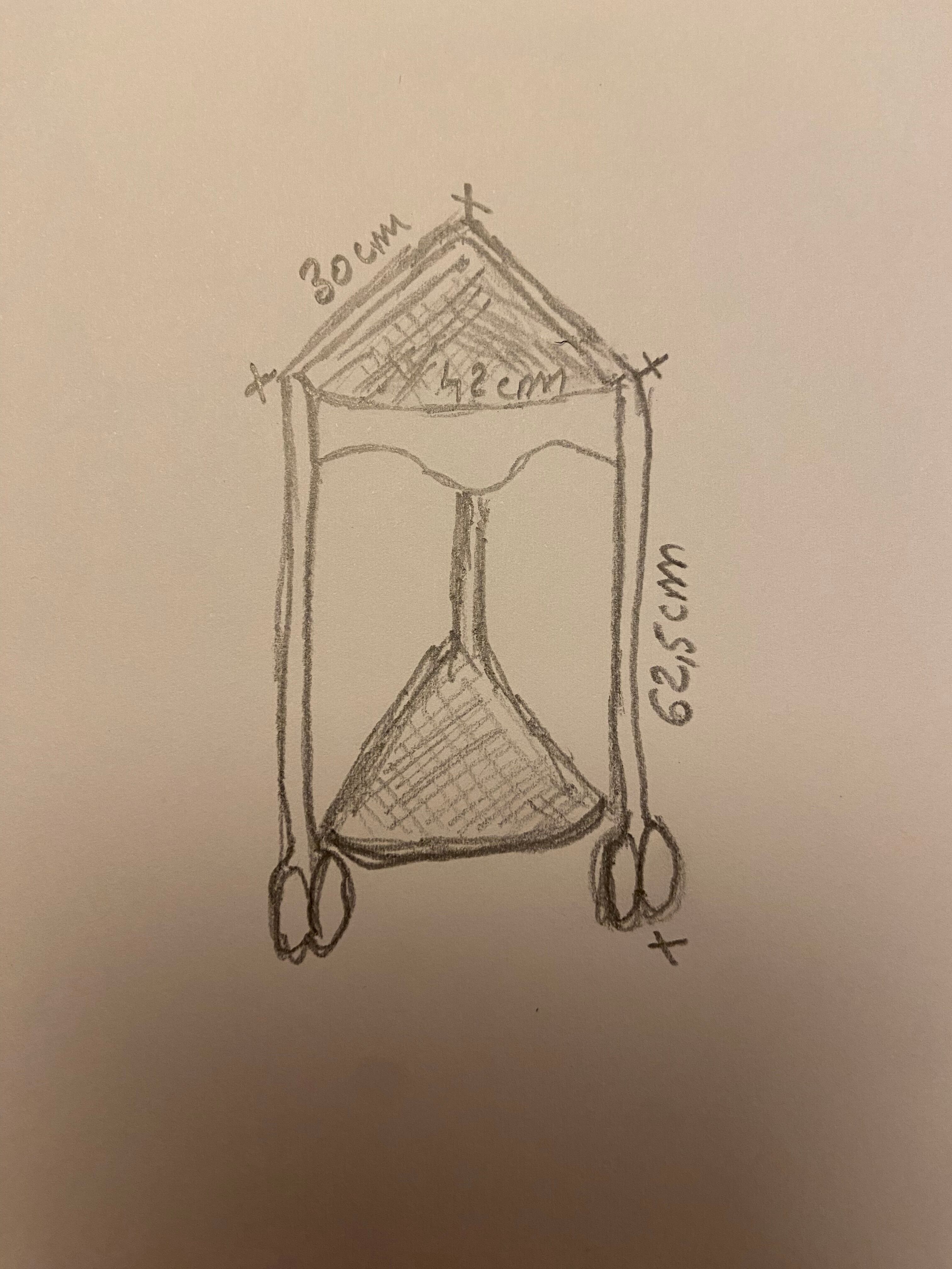 Pair of bedside tables, rosewood necks