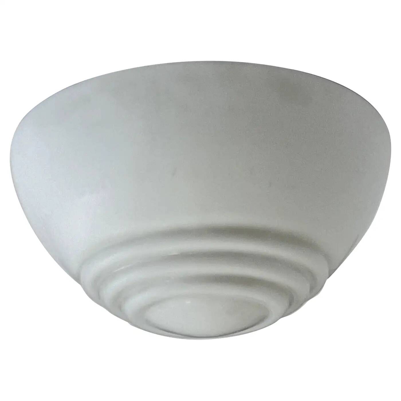 Applique ou plafonnier en verre opalin des années 50, Tchécoslovaquie