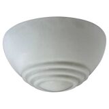 Applique ou plafonnier en verre opalin des années 50, Tchécoslovaquie