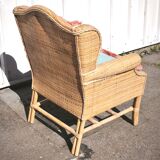 Rattan armchair