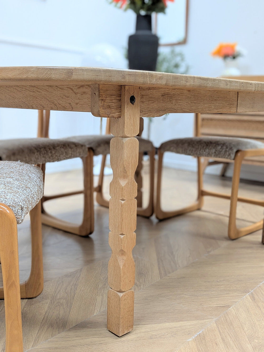 Table à manger en chêne