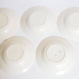 Lot 5 soup plates red decor
