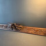 Antique carved wooden pediment