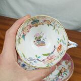 Porcelain Cup & Saucer, Palais Royal Lahoche in Paris, 19th Century Chinese Decor