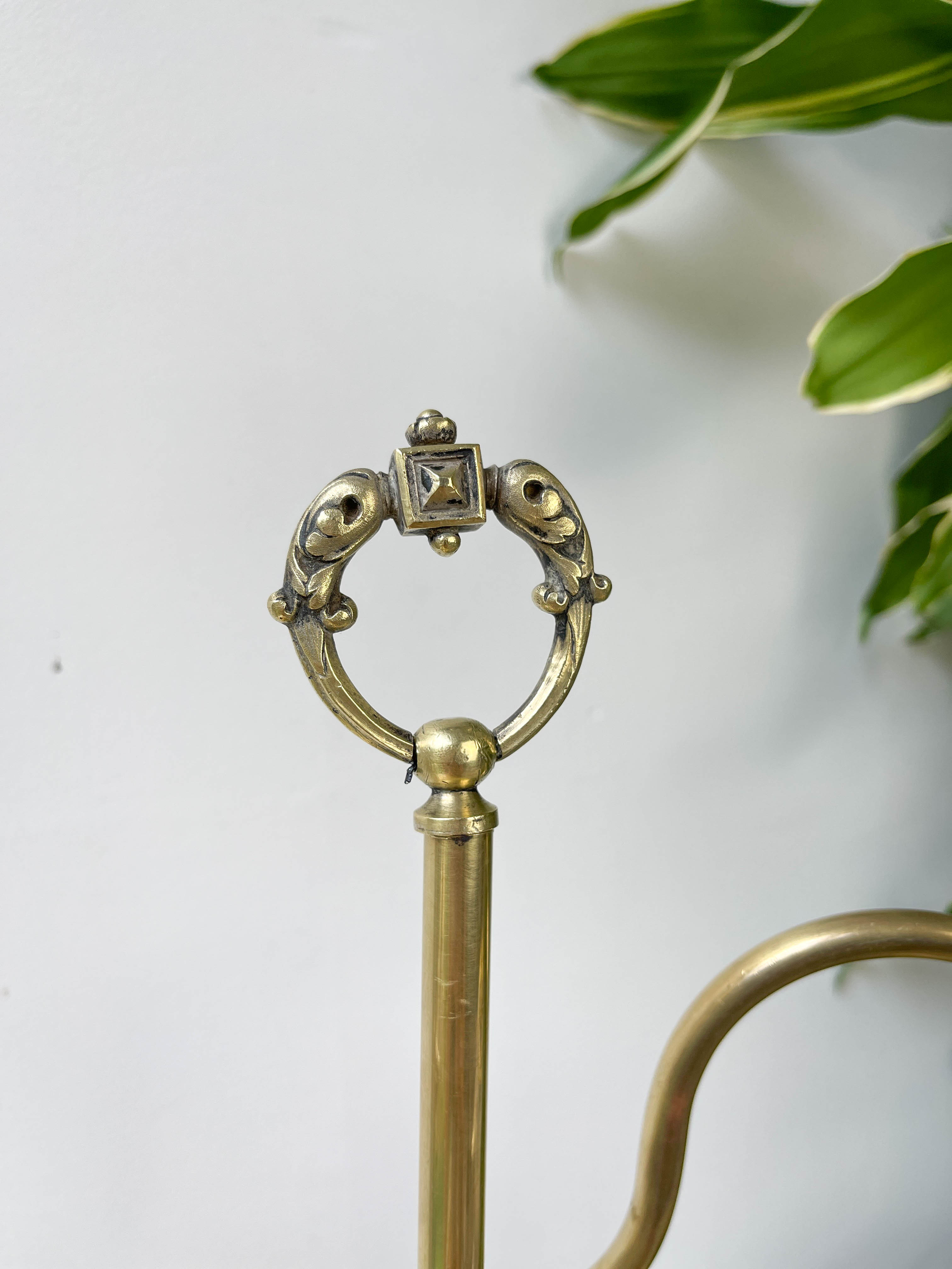 Pair of art deco style "up and down" swan neck desk lamps