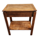 Jolie table de chevet coiffeuse vintage en bois avec miroir