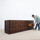 Oak drawer unit — early 20th century