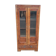 Teak glass cabinet two doors and a drawer