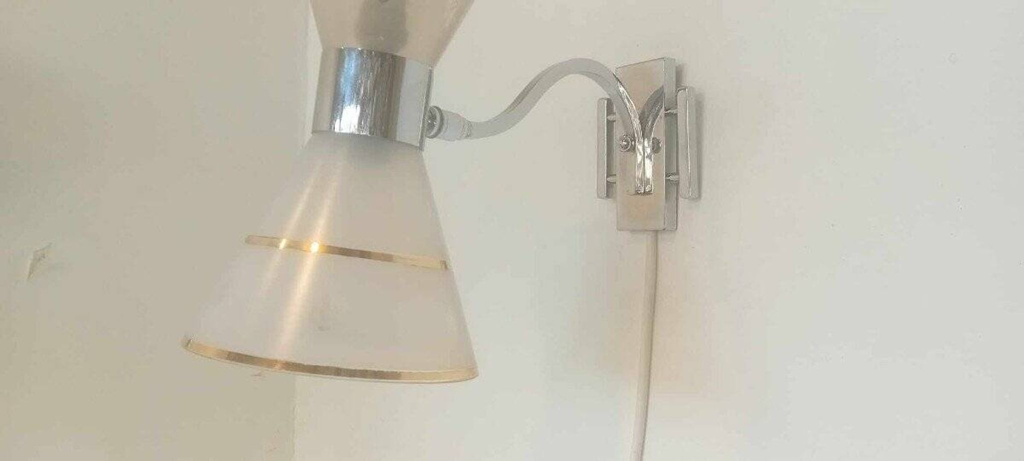 Rare Art Deco Wall Lamp 1930 Diabolo