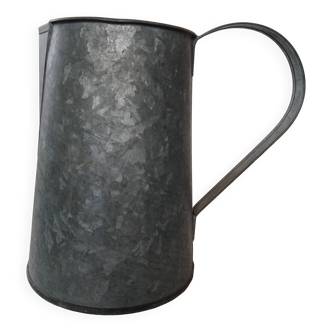 Bent zinc garden pitcher