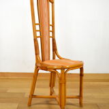 6 bamboo chairs & fabrics 1970-1980