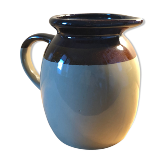 Enamelled sandstone pitcher