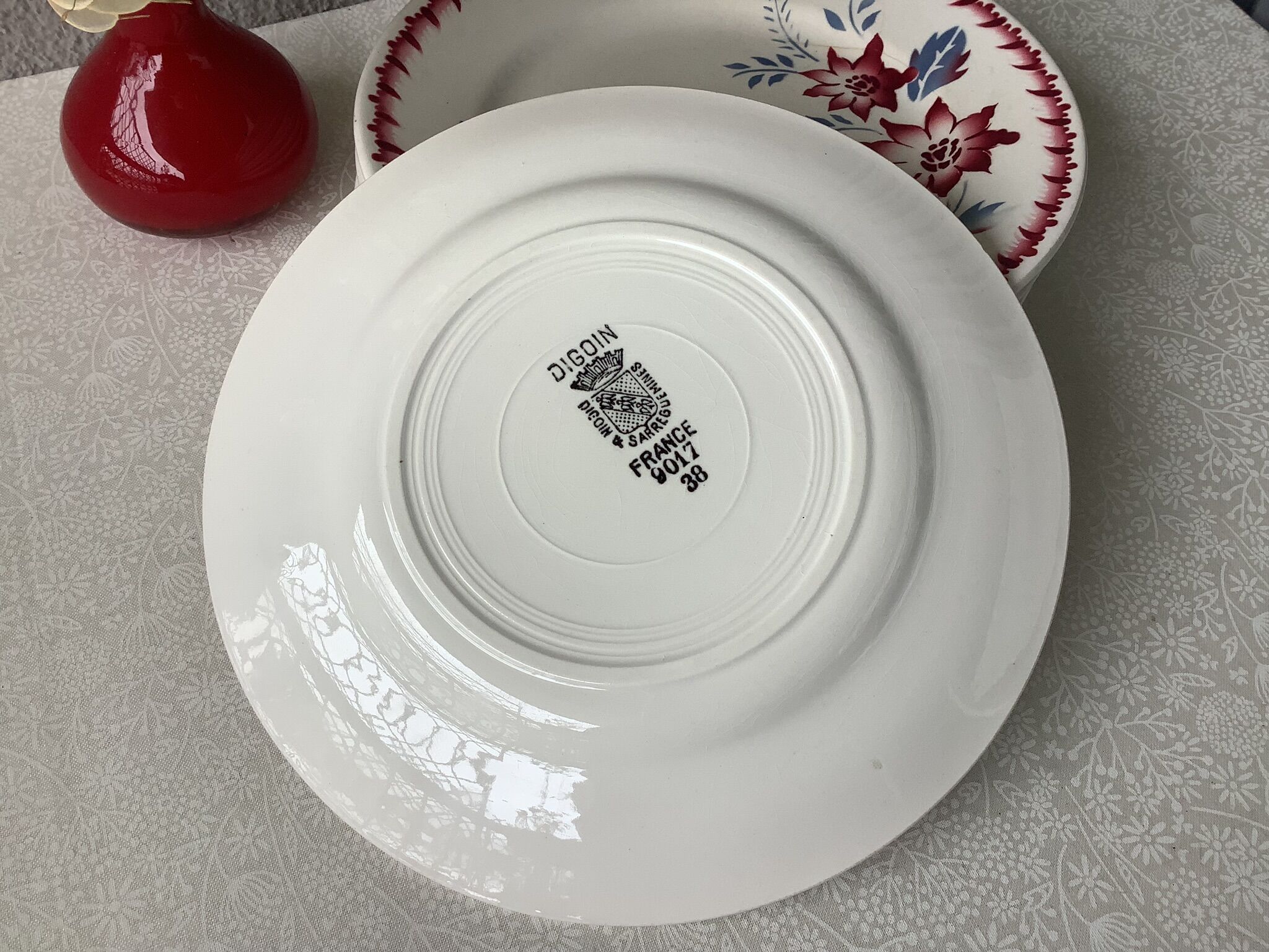 Digoin Sarreguemines dessert plates