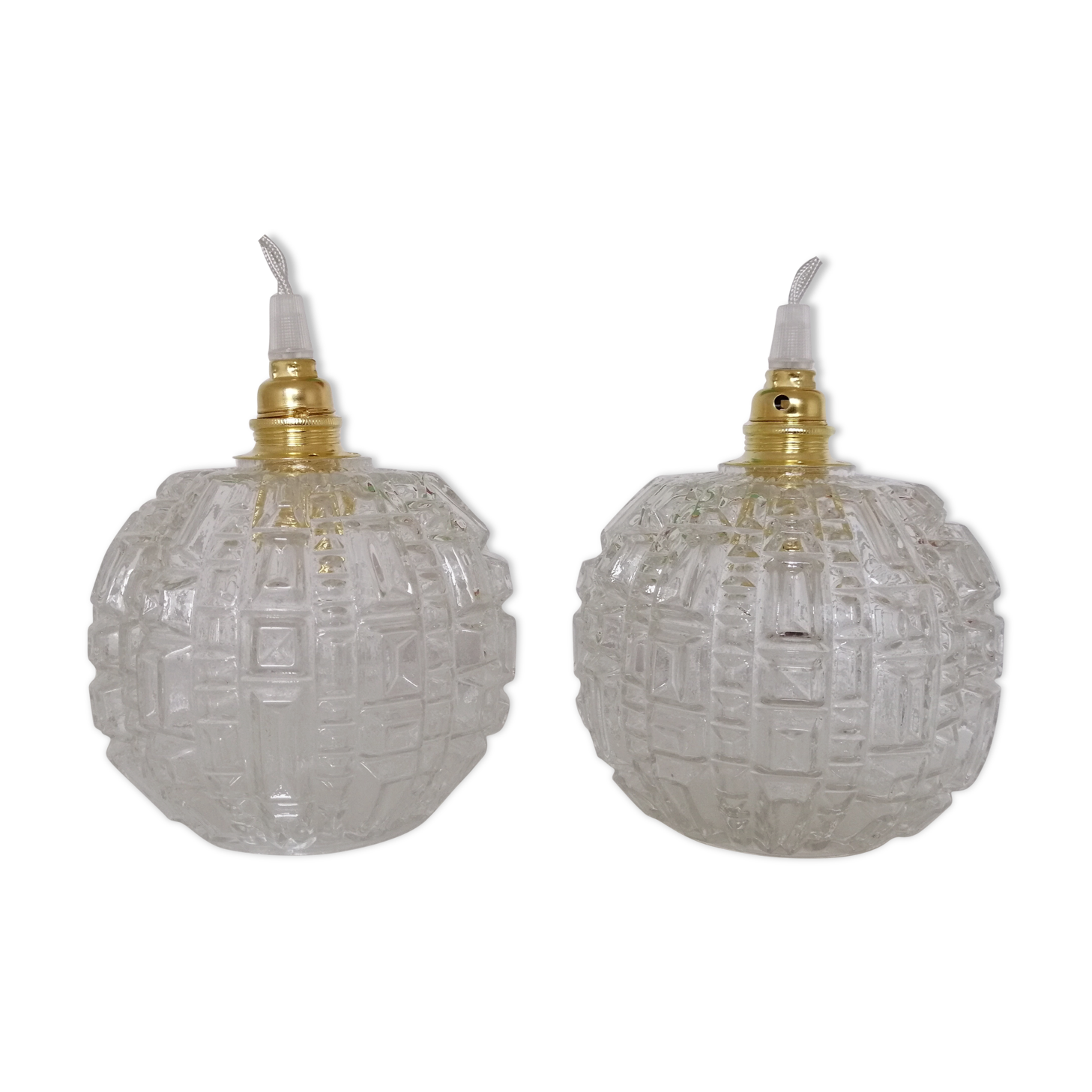 Pair of vintage walking lamps