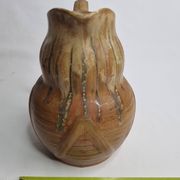 Art Deco pitcher in flamed sandstone from Denbac, Vierzon