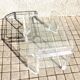 Coffee table DESIGN Modernist glass and transparent plexiglass Lucite DAVID LANGE 75x50
