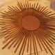 Chaty Vallauris sun mirror in gilded metal of 71 cm signed 50's / 60's