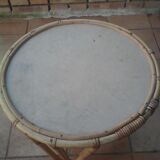 Table rattan vintage or end table