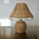 Pair of rattan lamps, 1980s