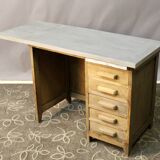 Mid-20th century oak desk for teenager