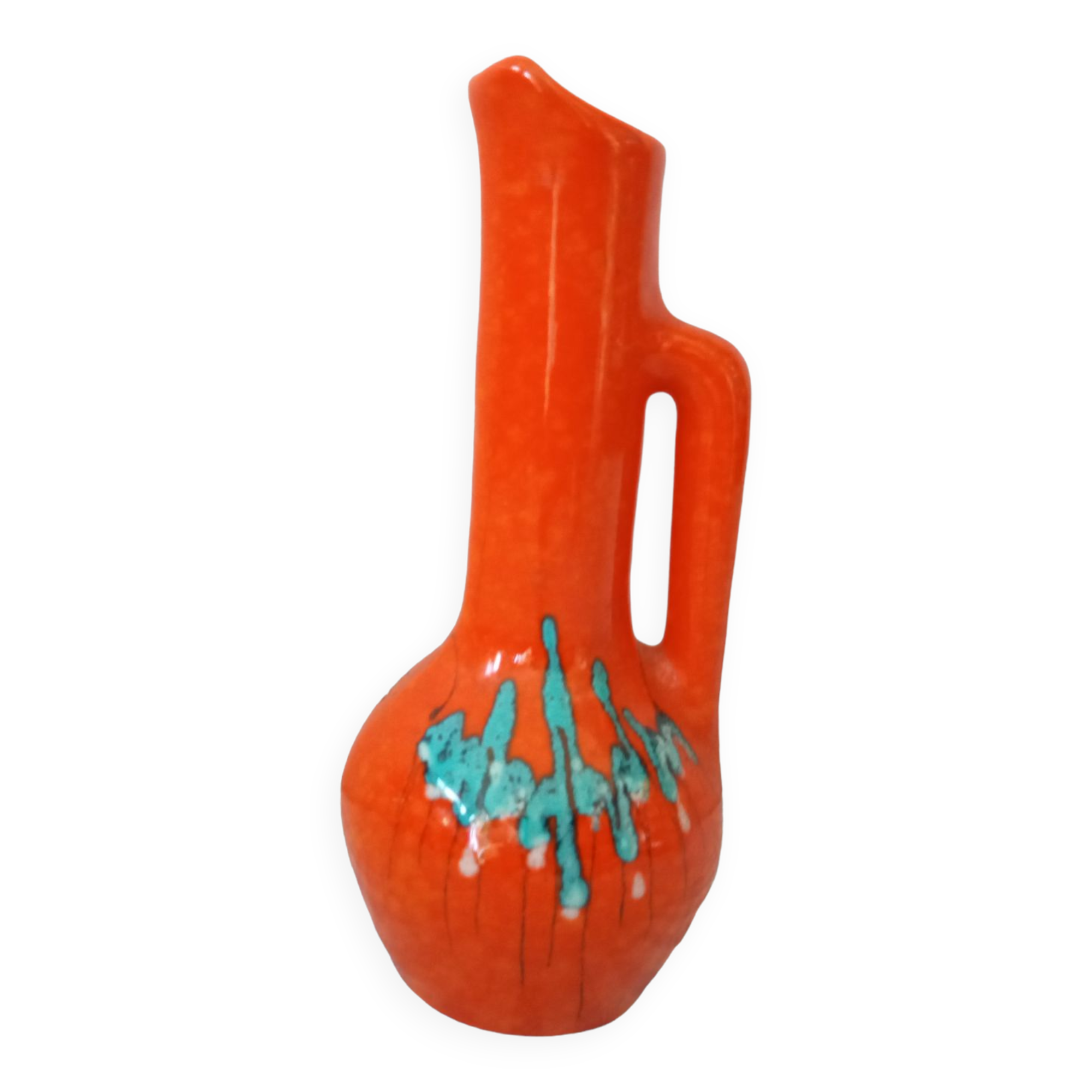 Ceramic vase orange