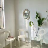 Italian style ceramic flower mirror