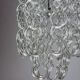 Giogali chandelier by Angelo Mangiarotti for Vistosi, Murano glass, Italy 1960s
