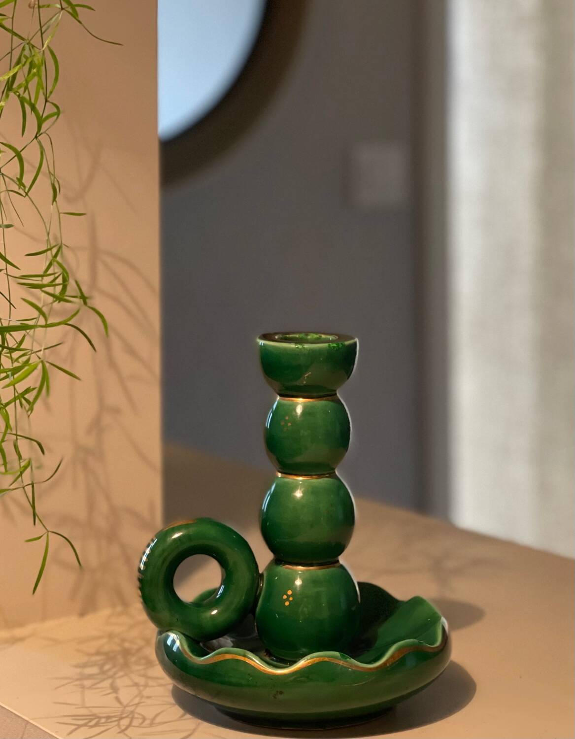 Ceramic candle holder 1950