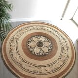 Round rugs in jute 180cm