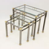 nest side tables Tables Miniset Gold and silver Eicholtz Lindon
