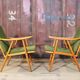 Pair of Thonet Boomerang armchairs