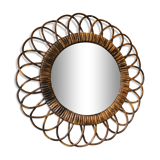 Rattan mirror 42cm