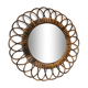 Rattan mirror 42cm
