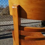 Series of 3 chairs bistrot bauhmann - vintage