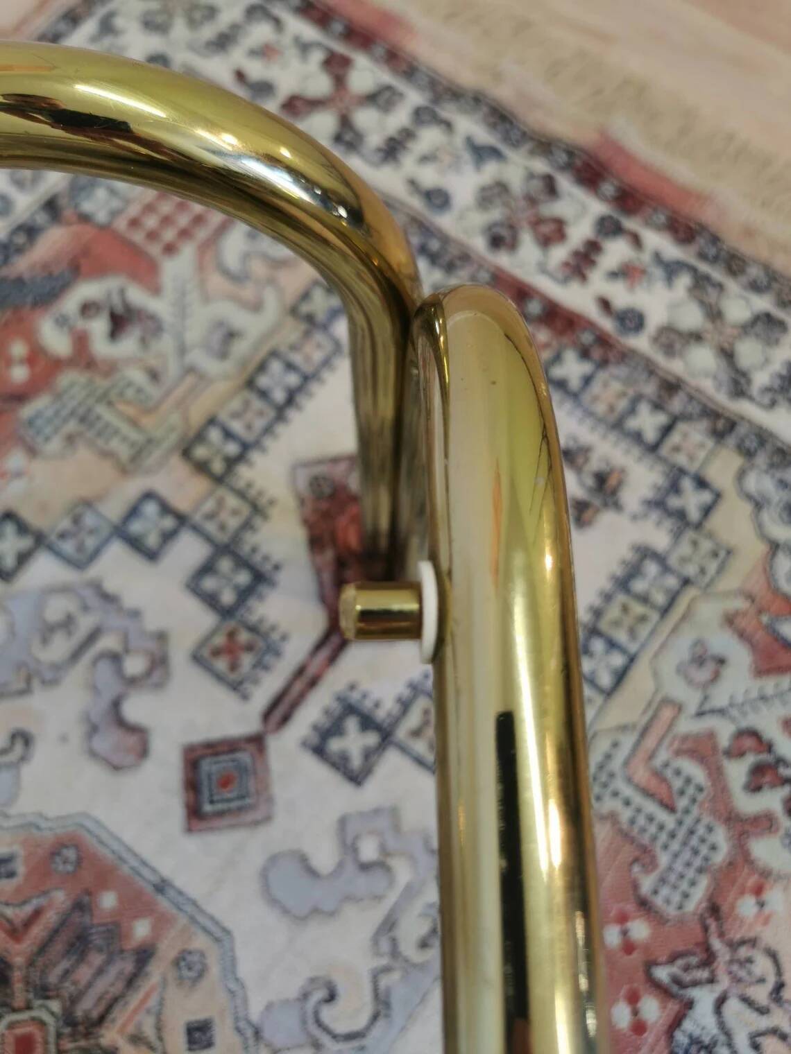 Vintage Italian Coffee Table: Brass & Smoked Glass, Mid-Century Modern